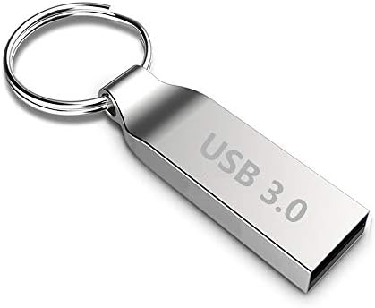 JT Gümüş Metal Uyumlu 2.0 / 3.0 USB Flash Sürücü, taşınabilir Su Geçirmez Metal Kalem Sürücü Depolama Anahtarlık Başparmak Sürücü