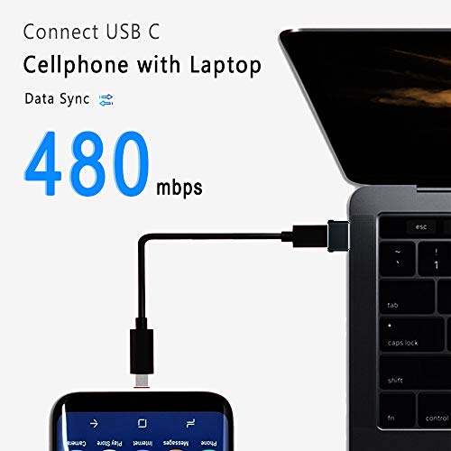 USB'den USB c'ye, INKECİ USB C Dişi USB Erkek Adaptör 2'li Paket, Cep Telefonu OTG Adaptörleri, Güç Şarj Cihazı ve Güç Bankası,