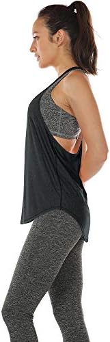 kadınlar için ıcyzone Egzersiz Tankı Üstleri - Atletik Yoga Üstleri, T-Geri Koşu Tank Top (2'li paket)