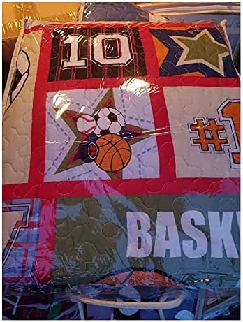 Çocuklar için yatak Yorgan Yaz yatak örtüsü seti-Spor Basketbol Futbol Hokey Baskı İkiz Boyutu-Set