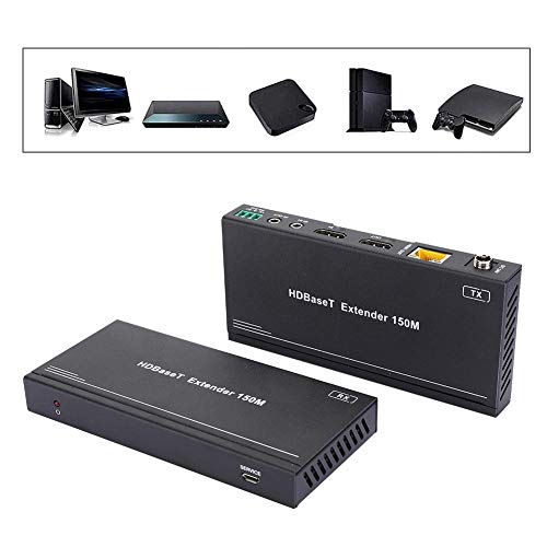 HDMI Genişletici, HDMI 2.0 Sinyal Genişletici 4 K 60Hz, 1080 P Çözünürlük ve 18 Gbps Bant Genişliği RS - 232 Komut Kablosu Güç