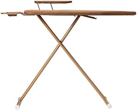 WLJBD Ev Tipi Ütü Masası， Ütü Masası Giyim Stüdyosu Ayarlanabilir, Nefes Alabilen Paslanmaz Çelik Kapalı Balkon Ütü Masası, Kahverengi