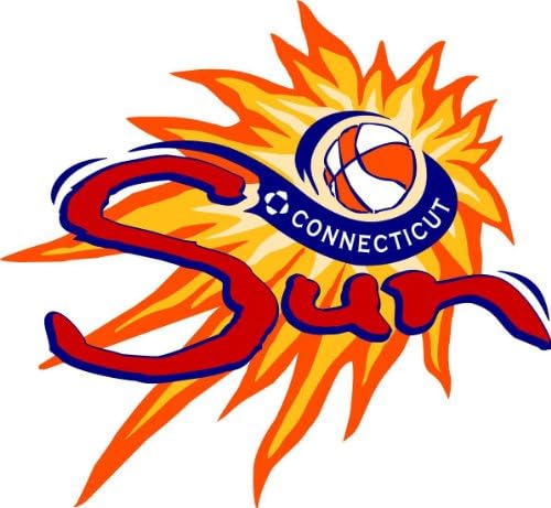 valstick Connecticut güneş WNBA basketbol araba tampon etiket çıkartma 5 x 5