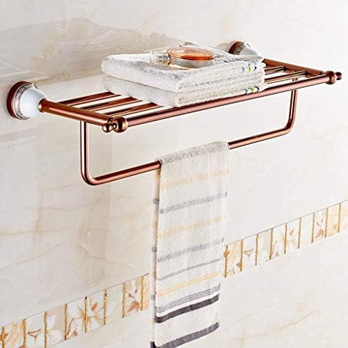 CHENX1NN Banyo Raf SLL Gül Altın Havlu Askısı Set Banyo Donanım Kolye Banyo Paketi Kolaylık