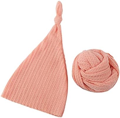 vastwıt Unisex Yenidoğan Bebek Kız Erkek Kreş Kundaklama Battaniye Şapka Set Wrap Battaniye Fotoğraf Prop