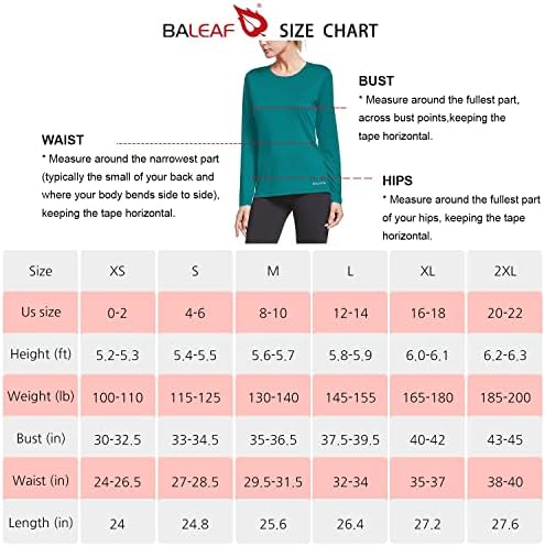 BALEAF kadın Uzun Kollu Koşu Gömlek Hızlı Kuru Atletik Egzersiz Tops