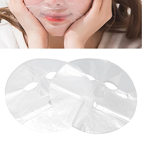 100 adet DIY Yüz Maskesi Koruyucu Film Tek kullanımlık Yüz Kağıt Levha Yüz Maskesi Buharlaşmayı Önlemek Nem Tutma Doğal Spa,