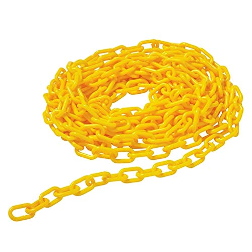 Islak Zemin Güvenlik Konileri ile Kullanım için Rubbermaid Ticari 20 inç Sarı Plastik Bağlantı Güvenlik Bariyeri Zinciri