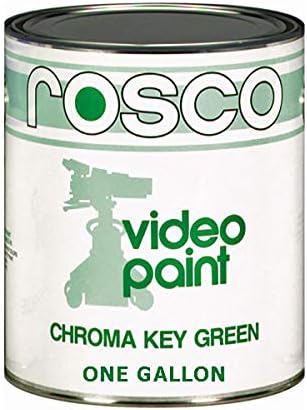 Rosco 4 Paket Chroma Key Mat Yeşil Boya Galon - Mikrofiber Temizlik Bezi ile,