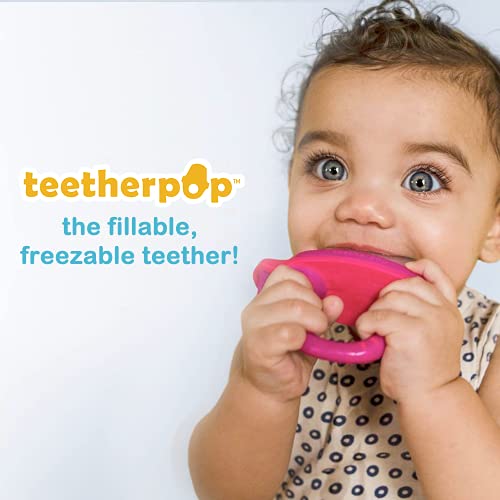 teetherpop Doldurulabilir, Dondurulabilir Bebek Diş Kaşıyıcı Bebekler için Diş Çıkartma Oyuncakları, Anne Sütü, Püreler, Su,