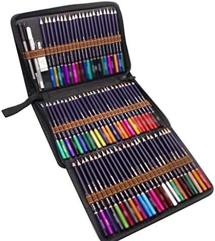 FENXİXİ 79 Adet Profesyonel Suda Çözünür renkli kurşun kalem Seti Eskiz Çizim Kiti Okul Öğrencileri Sanat Supplie (Renk: A)