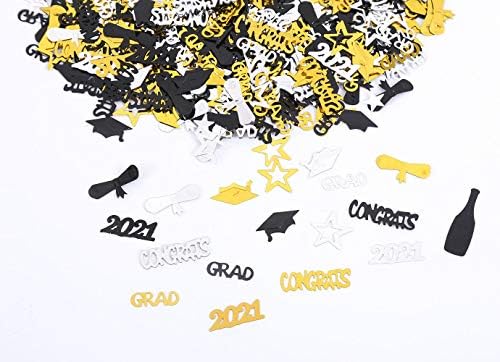 1.6 Ons 2021 Mezuniyet Partisi Konfeti Glitter Diploma Grad Kap Yıldız Metalik Sequins Masa Dağılım Lisansüstü Parti Süslemeleri