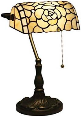 SPNEC Başucu lambası, Vitray Masa Lambası, El Yapımı Vintage Art Deco, Masa Lambası Yatak Odası Lambası Başucu Lambası