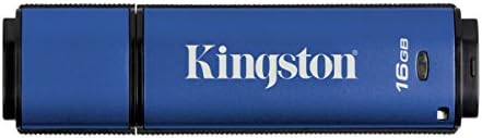 Kingston Dijital 16GB Veri Gezgini AES Şifreli Kasa Gizliliği 256Bit 3.0 USB Flash Sürücü (DTVP30 / 16GB)