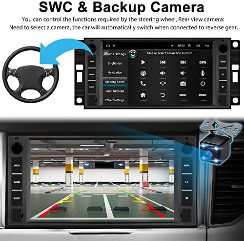 7 İnç Android Araba Radyo için Jeep Wrangler Chrysler Chevrolet Dodge Ram Grand Araba Stereo Dokunmatik Ekran GPS Navigasyon