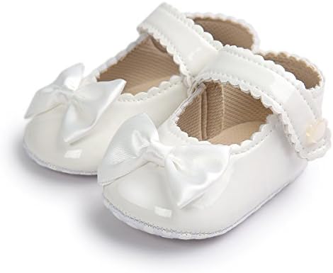 Meckior Bebek Bebek Kız Yumuşak Sole Ilmek Prenses Gelinlik Mary Jane Flats Prewalker Yenidoğan ışık Bebek Sneaker Ayakkabı