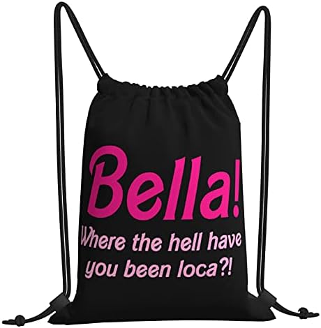 Bella Nerelerdeydin Loca ipli sırt çantası ipli çanta Spor Salonu Alışveriş Spor Yoga Plaj Sırt Çantası Erkekler Kadınlar için