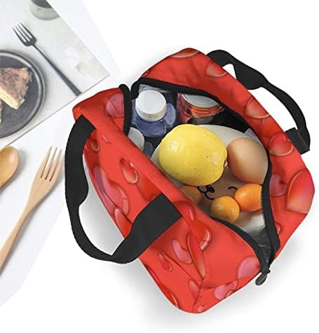 Kalpler Sevgililer günü öğle yemeği kutusu Tote çanta kadınlar için yalıtımlı konteyner ofis piknik için