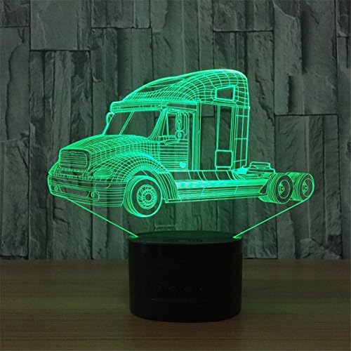 Araba 3D ILLusion kablosuz bluetooth hoparlör Gece Lambası Çarpıcı Görsel Renk Değiştirme Optik Masa Masa Lambası Yatak Odası