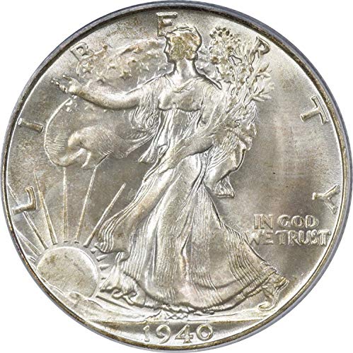 1940-S Yürüyen Özgürlük Gümüş Yarım Dolar MS66 PCGS