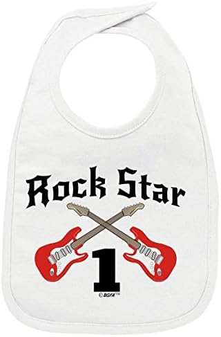 Tüm 1st Doğum Günü Hediyesi İçin bebek Hediyeleri Rock Yıldızı Rock n Roll Bebek Önlüğü