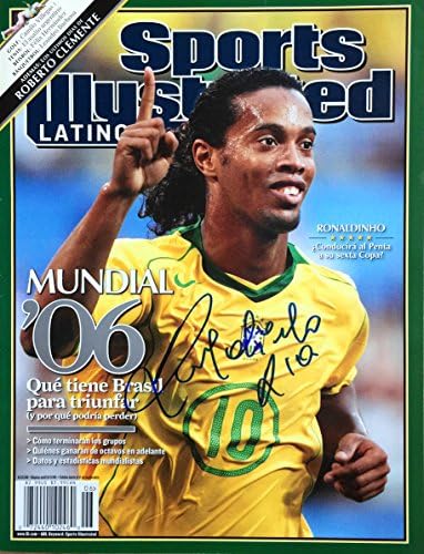 Brezilya Dünya Kupası RONALDİNHO imzalı Sports Illustrated dergisi 6/22/06