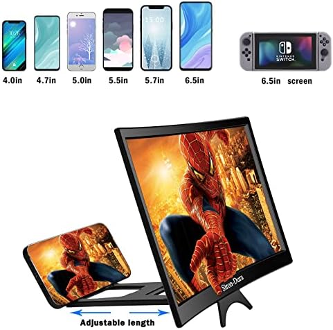 Telefon Ekran Büyüteci-Filmler, Videolar ve Oyunlar için Cep Telefonu için 14 İnç HD Ekran Büyüteci, Tüm Akıllı Telefonlarla
