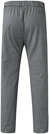 UBST Kalem Pantolon Mens için, Geometrik Çizgili Sıska Düz Ön Iş günlük pantolon Slim Fit Ofis Iş Pantolon