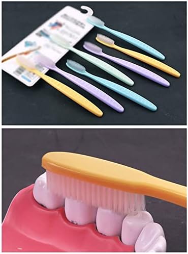 SWAGOFKGys Seyahat Diş Fırçaları, Yumuşak Kıl Diş Fırçası Manuel Diş Fırçası Seti Seyahat Diş Fırçası Hediye için Hassas Sakız