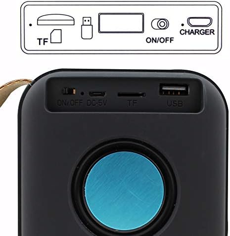 Newtom-Magic Box - Kablosuz Hoparlör, Bluetooth 4.2, USB/Line-in/TF Kart/FM Radyo Desteği, Yüksek Sesle Stereo, Eller Serbest