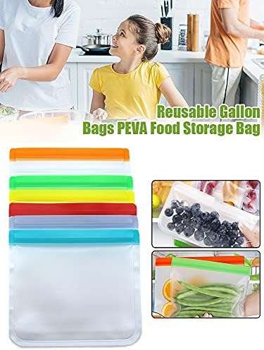 Yeniden Galon Çanta PEVA Gıda saklama çantası Sızdırmaz Sızdırmaz Dondurucu mutfak düzenleyici Tahıl Sandviç Aperatif Seyahat
