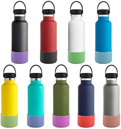 CAM-ULATA Koruyucu Silikon Şişe Çizme Hidro 12 oz-40 oz Spor Su Şişesi Şişesi Aksesuarları Kaymaz Alt Kapak Cap Sleeve BPA Ücretsiz