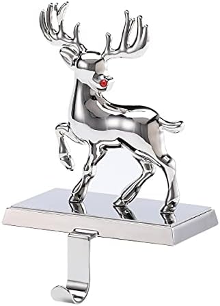 BİRDROCK EV Noel Stocking Sahipleri için Manto-Tatil Süslemeleri - Manto Şömine Topper-Metal Askı için Çorap-Ev Dekor Standı