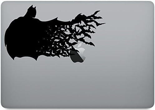 Batman Süper Kahraman Uçan Yarasa [4 Adet] Boyut 8 x 6 İnç - MacBook Pro 13 için Dizüstü Cilt Vinil Çıkartma-ve Diğer Apple Dizüstü