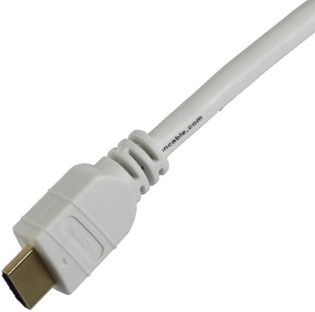 Ethernet ile Tartan Kablo 3 Ayak Beyaz Yüksek Hızlı HDMI Kablosu, 28 AWG, Marka