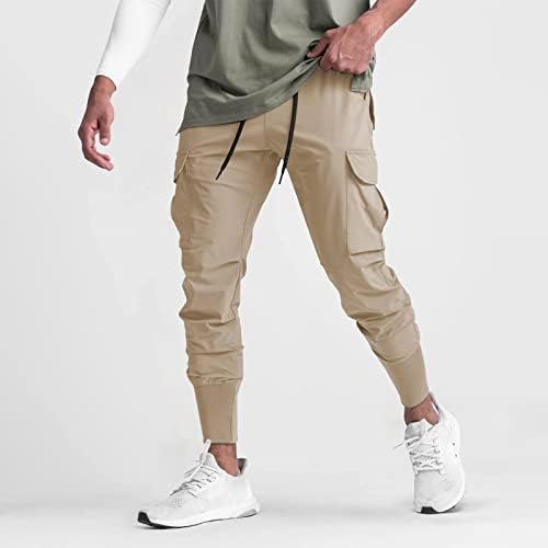 HONGJ Konik Pantolon Mens için, Bahar Patchwork Camo Kargo Jogger Pantolon Moda Streetwear Casual Koşu Sweatpants