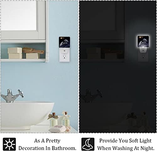 Unicorn fantezi gece ışıkları kapalı, duvar dekoratif gece lambaları yatak odası kreş bebek odası için Plug-in LED