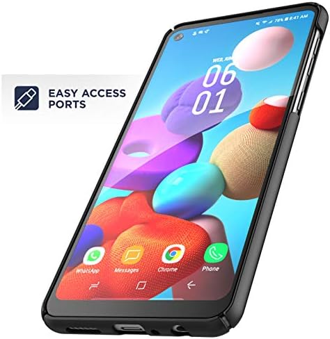 Kaplı Galaxy A21 Kemer Kılıfı Kickstand ile (2019 İnce) Ultra İnce Kapak Kılıf Klip Samsung A21