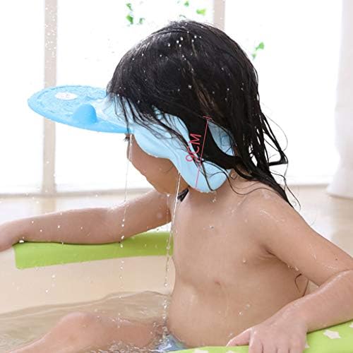 ZJF Çocuk Şampuanı Artefakt Kulak Koruyucu Silikon Malzeme Su Geçirmez Ayarlanabilir Banyo Başlığı (Renk: Pembe)