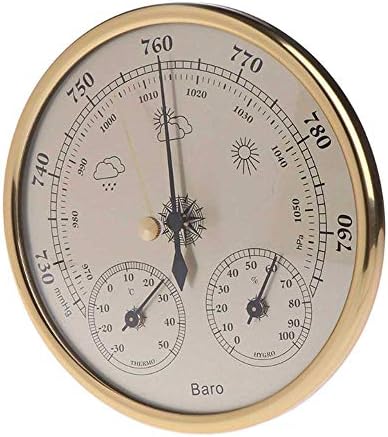 ZpovLE Duvara Monte Ev Barometre Termometre Higrometre Hava İstasyonu Asılı Sıcaklık Monitör