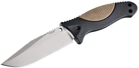 Hogue 35273 EX-F02 4.50 Sabit Klips Pt. Bıçak Bıçak, Siyah Kauçuk OverMolded Kolu ile, Koyu Toprak