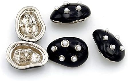 10 Adet Metal Mini Düğmeler Dikiş Düğmesi Blazer Takım Elbise Mont Üniforma (Gümüş Çiçek, 12mm)