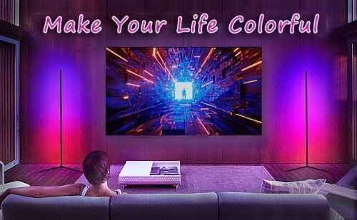 TODAAİR RGB LED köşe ışık Renk Değiştirme zemin lambası Ruh Ortam Aydınlatma için Serin Oyun Odası Oturma Odası Bluetooth Akıllı