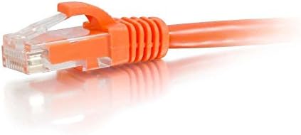 C2G / Cables To Go 27810 Cat6 Kablo-Takılmayan Korumasız Ethernet Ağ Yama Kablosu, Turuncu (1 Ayak, 0,30 Metre)