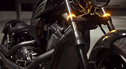 ıJDMTOY Evrensel Wrap Around Dağı Amber LED Dönüş sinyali ışık Şeritleri Motosiklet Çatal veya ATV UTV Rollbar İle Uyumlu