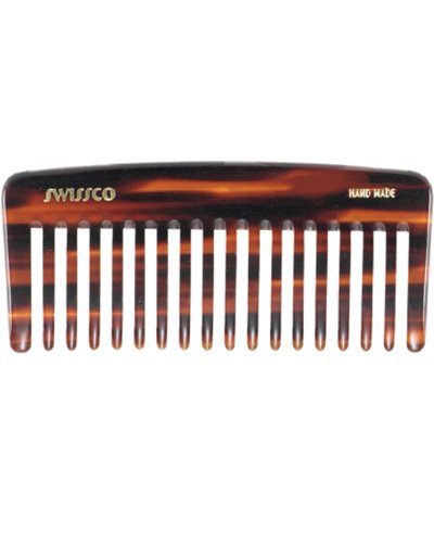 Swisssco'nun Geniş Diş Tarağı / Kıvırcık Saçlar için Dolaşık Açıcı Tarak / Kadınlar ve Erkekler için Permalı Saç Tarakları /