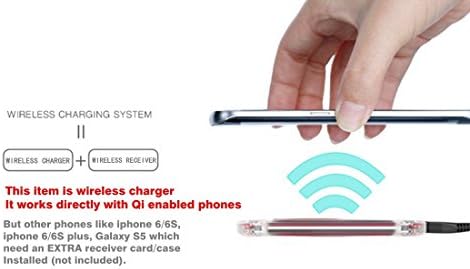 Kablosuz Şarj, hanende Qi Kablosuz Şarj Pad iPhone 8/8 Artı / iPhone X / Samsung Galaxy S8 S8 + S7 S7 Kenar, S6 S6 Kenar Artı
