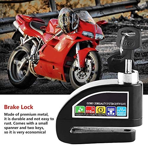 Disk Fren Kilidi, Evrensel Dayanıklı Alarm Disk Kilidi Güvenlik Anti-hırsızlık Tekerlek Asma Kilit için Motosiklet Scooter Bisiklet