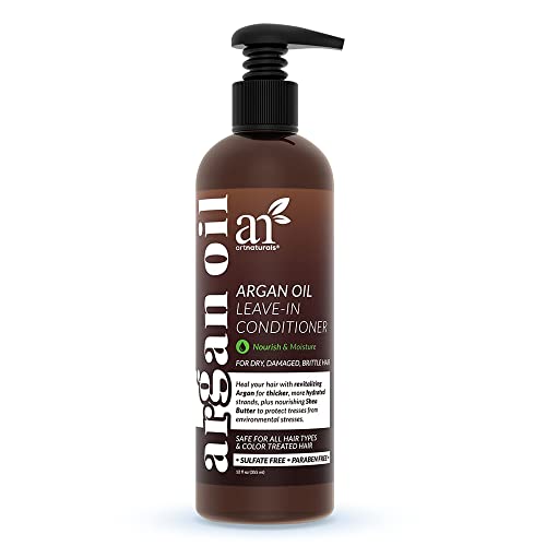 artnaturals Argan Yağı Bırakma Kremi - (12 Fl Oz / 355ml) - Organik ve Doğal Malzemelerle Üretilmiştir - Tüm Saç Tipleri için