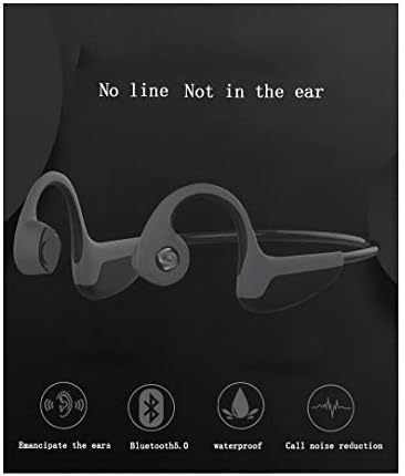 ZFF Kemik İletim Kablosuz Kulaklık Bluetooth 5.0 Stereo Kemik İletim Kulaklık 15-20 m Bluetooth Aralığı, gerek Kulak Korumak